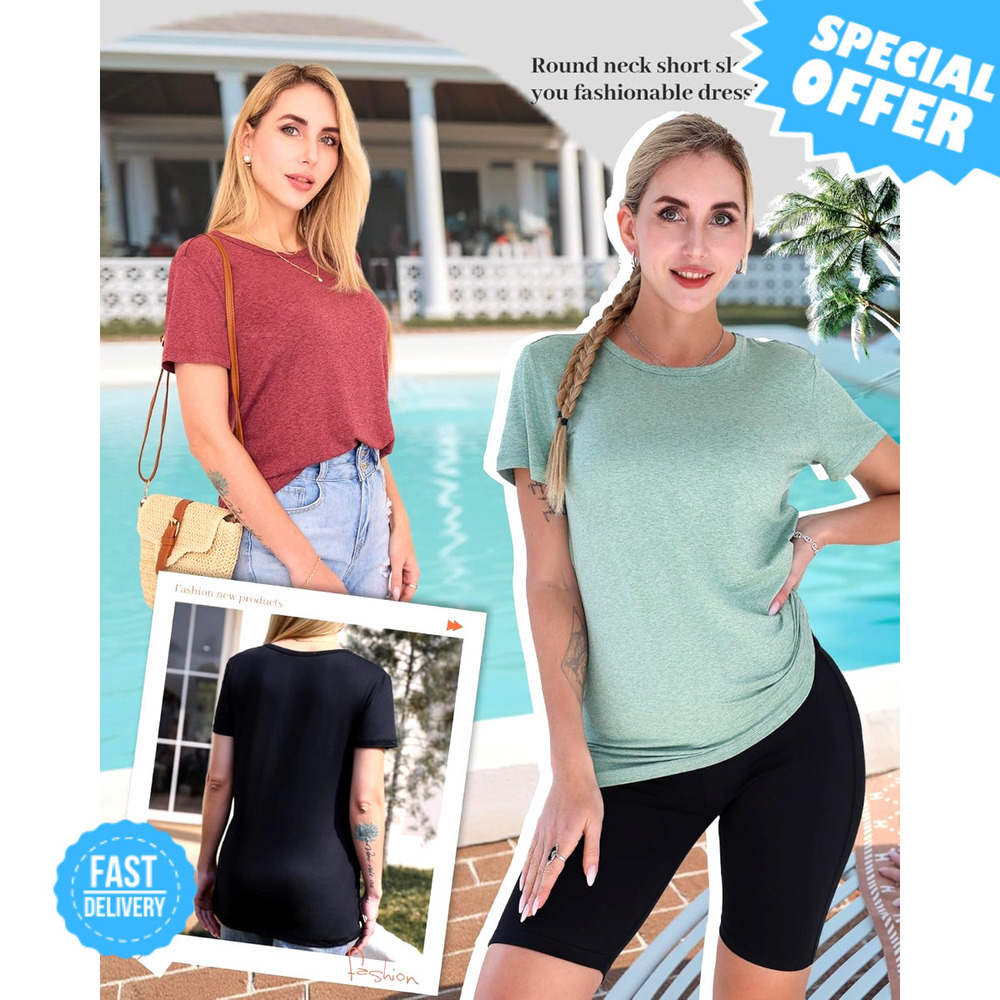 BRAND NEW GAYHAY Women's T-Shirts - Casual Soft Tees for Summer! - Picture 3 of 4